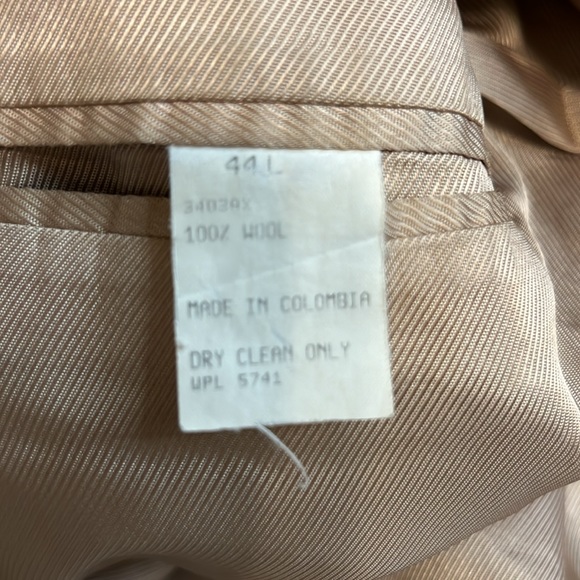 Vintage Oscar de La Renta Men’s Tailored Wool Blazer/ 44L - Picture 10 of 10